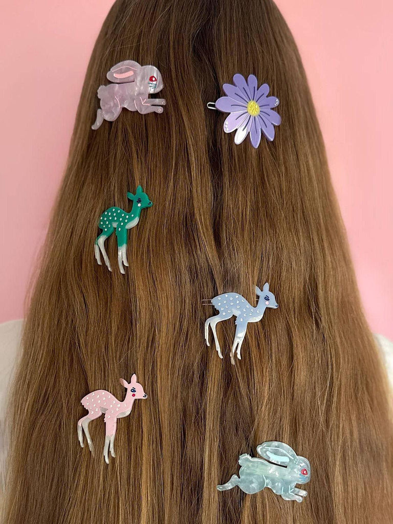 Centinelle - Blue Deer Hair Clip-Centinelle-treehaus