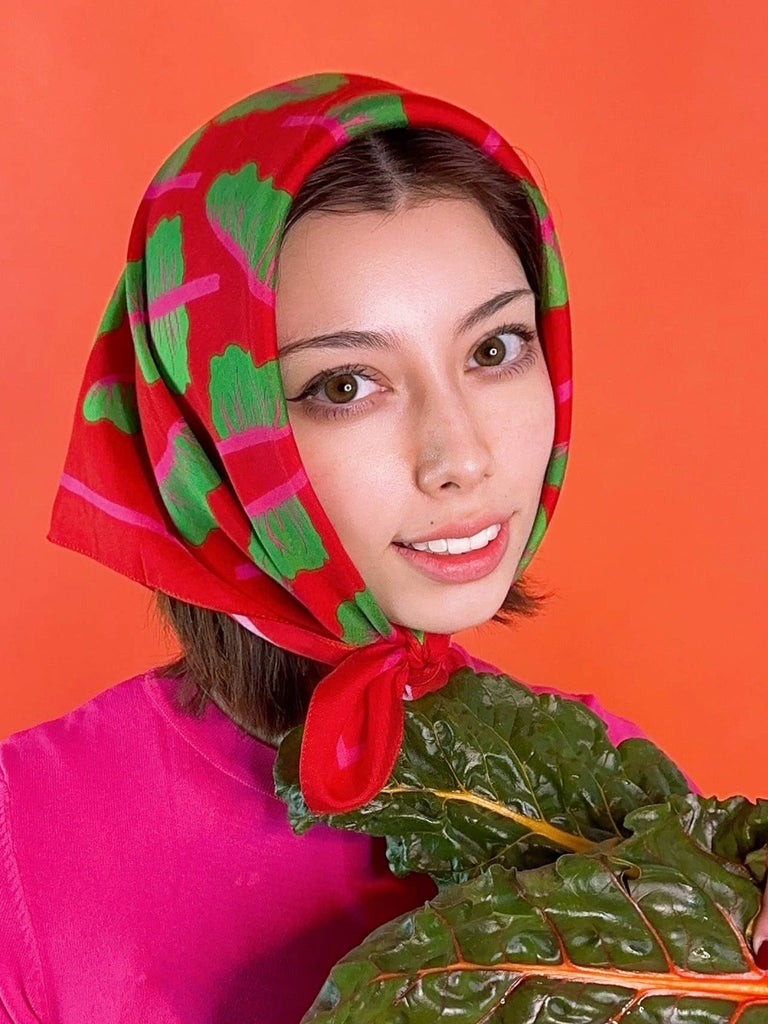 Centinelle - Glowing Chard - Cotton Silk Bandana-Centinelle-treehaus