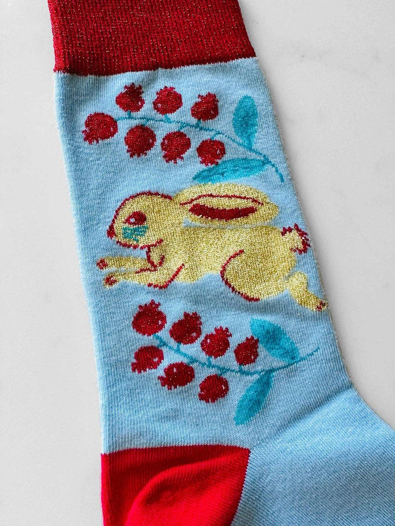 Centinelle - Lingonberry Candy Bunny - Socks-Centinelle-treehaus