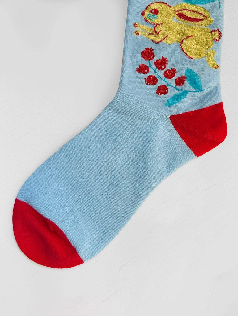 Centinelle - Lingonberry Candy Bunny - Socks-Centinelle-treehaus