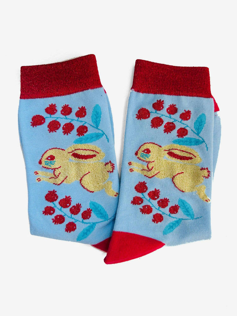 Centinelle - Lingonberry Candy Bunny - Socks-Centinelle-treehaus