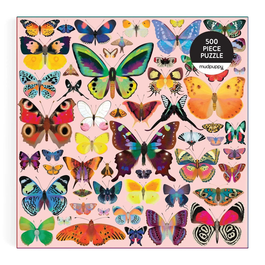 Chronicle - Brilliant Butterflies - 500 Piece Puzzle (Mudpuppy)-Chronicle-treehaus