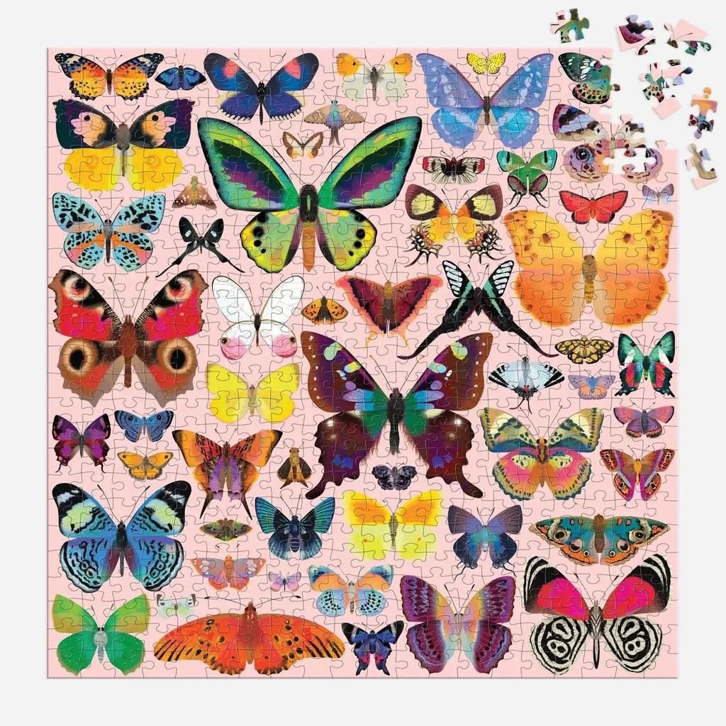 Chronicle - Brilliant Butterflies - 500 Piece Puzzle (Mudpuppy)-Chronicle-treehaus