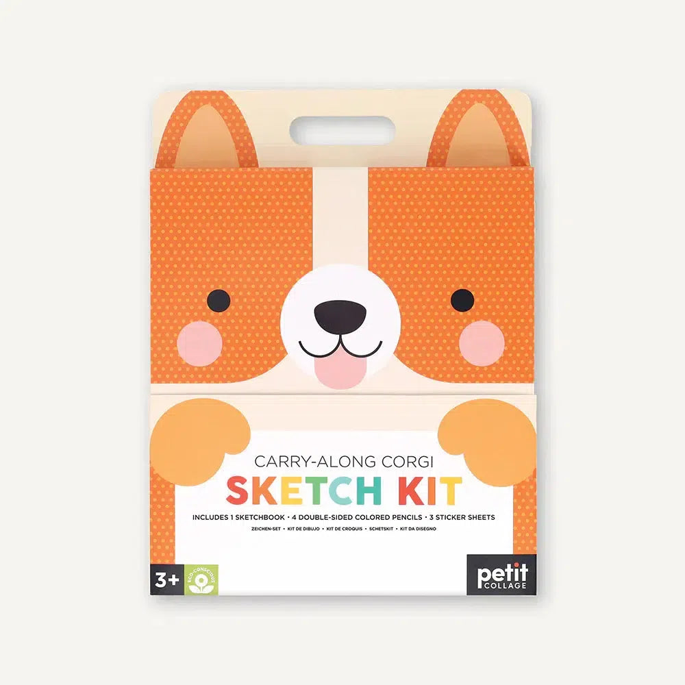 Chronicle - Carry Along Corgi Sketch Kit - Petit Collage-Chronicle-treehaus