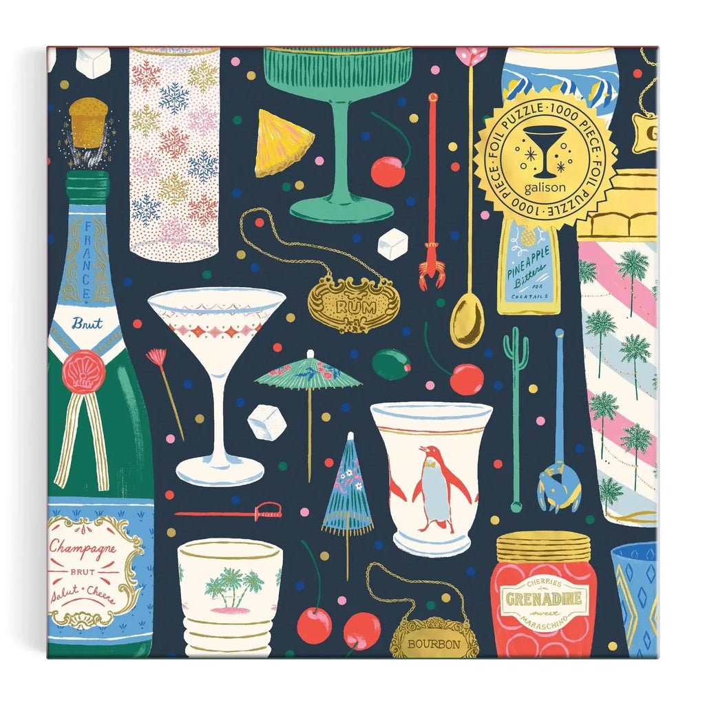 Chronicle - Foil Merry Mixer - 1000 Piece Puzzle (Galison)-Chronicle-treehaus