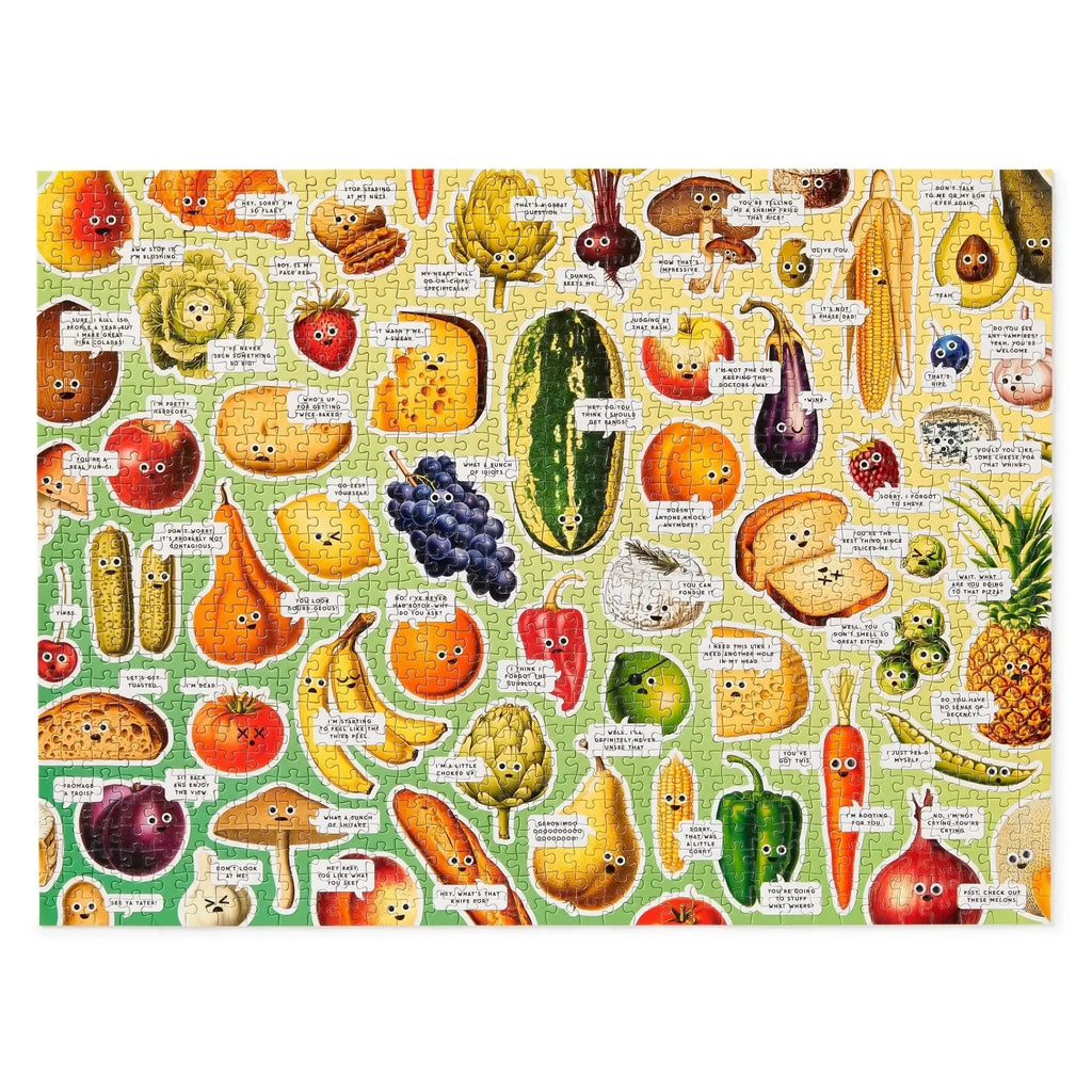 Chronicle - Googly Food 1000 Piece Puzzle (Brass Monkey)-Chronicle-treehaus