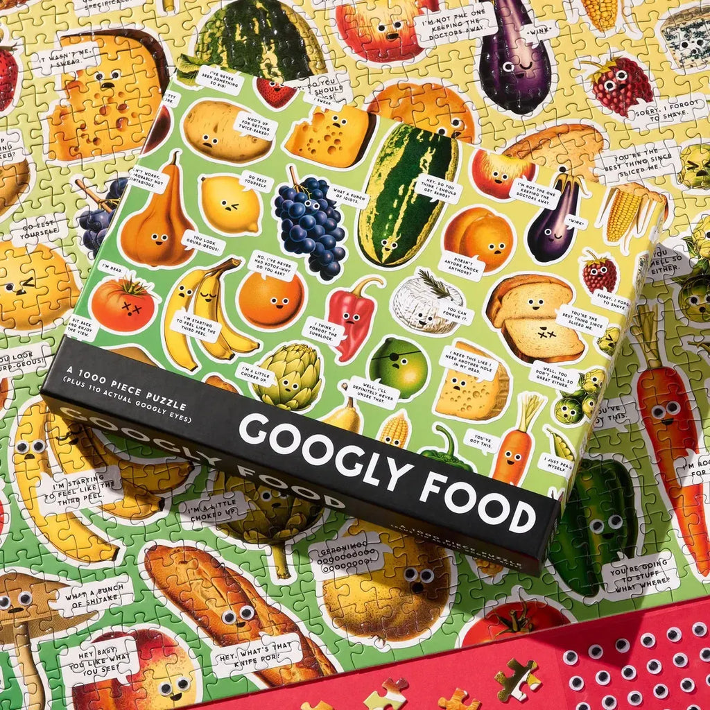 Chronicle - Googly Food 1000 Piece Puzzle (Brass Monkey)-Chronicle-treehaus