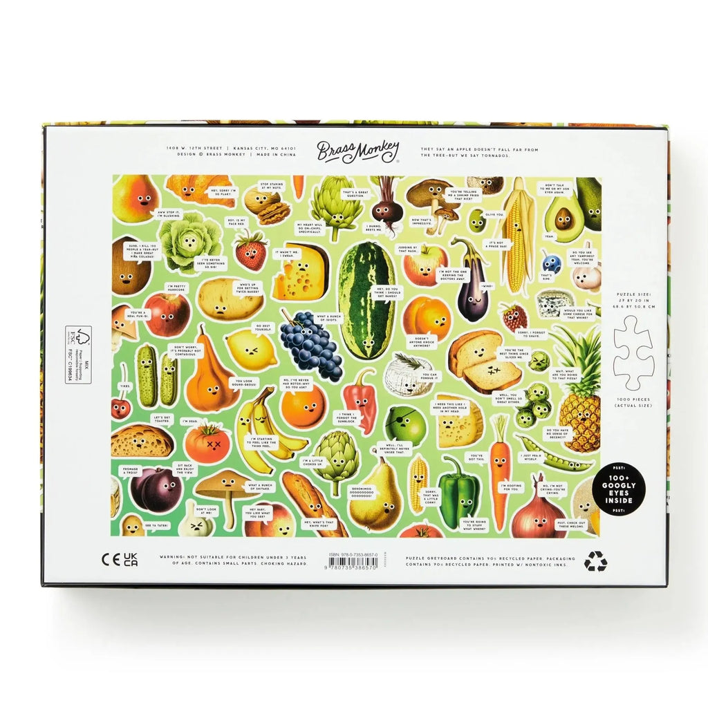 Chronicle - Googly Food 1000 Piece Puzzle (Brass Monkey)-Chronicle-treehaus