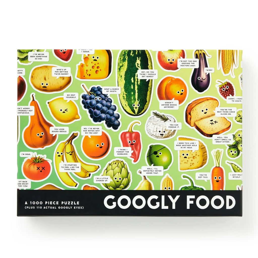 Chronicle - Googly Food 1000 Piece Puzzle (Brass Monkey)-Chronicle-treehaus