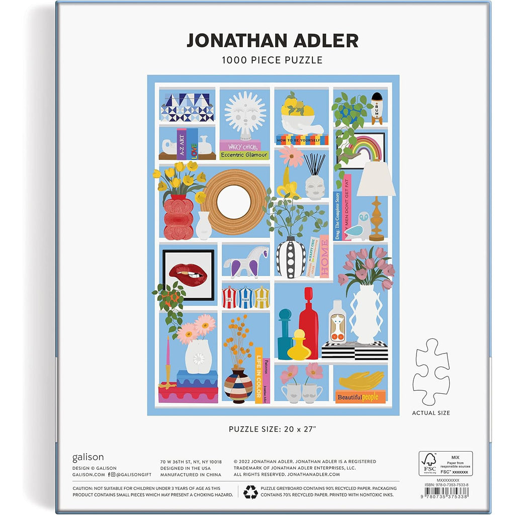 Chronicle - Jonathan Adler Shelfie (Galison)- 1000 Piece Puzzle-Chronicle-treehaus