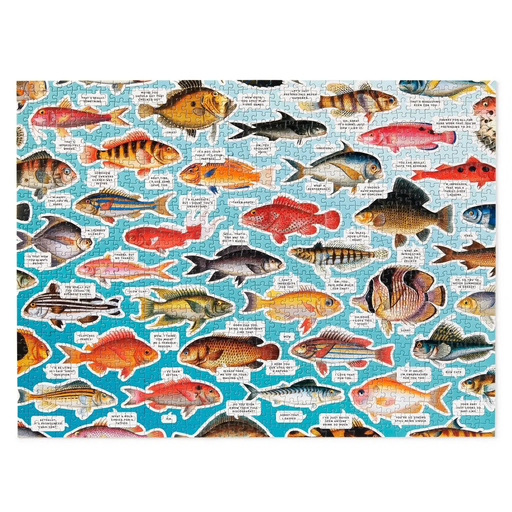 Chronicle - Judgy Fish 1000 Piece Puzzle (Brass Monkey)-Chronicle-treehaus