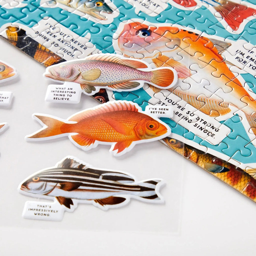 Chronicle - Judgy Fish 1000 Piece Puzzle (Brass Monkey)-Chronicle-treehaus