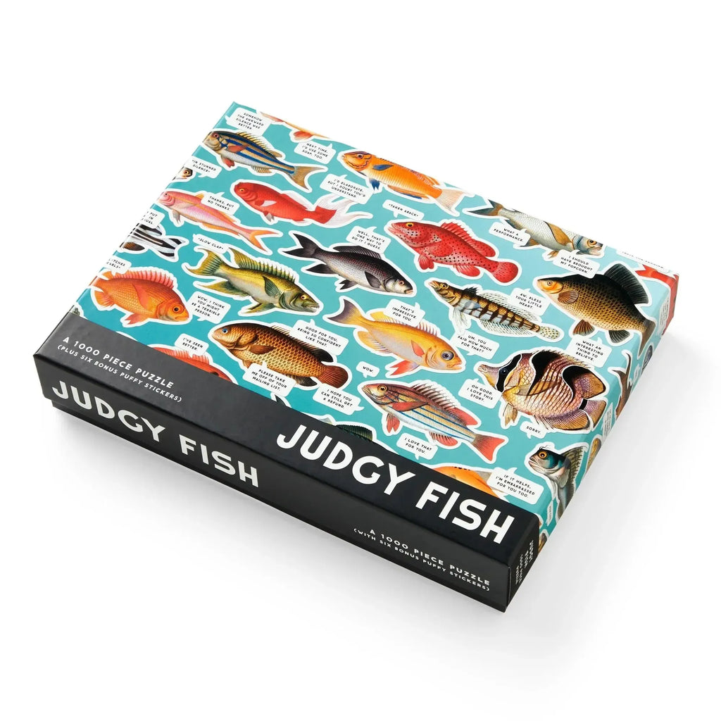 Chronicle - Judgy Fish 1000 Piece Puzzle (Brass Monkey)-Chronicle-treehaus