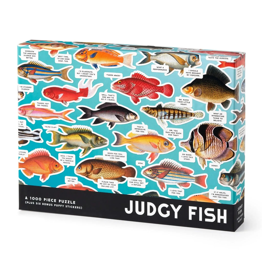 Chronicle - Judgy Fish 1000 Piece Puzzle (Brass Monkey)-Chronicle-treehaus