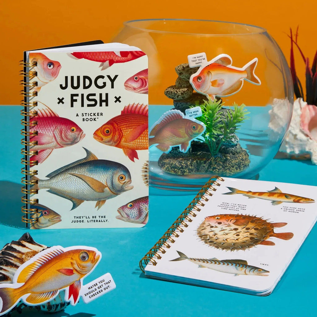 Chronicle - Judgy Fish Sticker Book (Brass Monkey)-Chronicle-treehaus