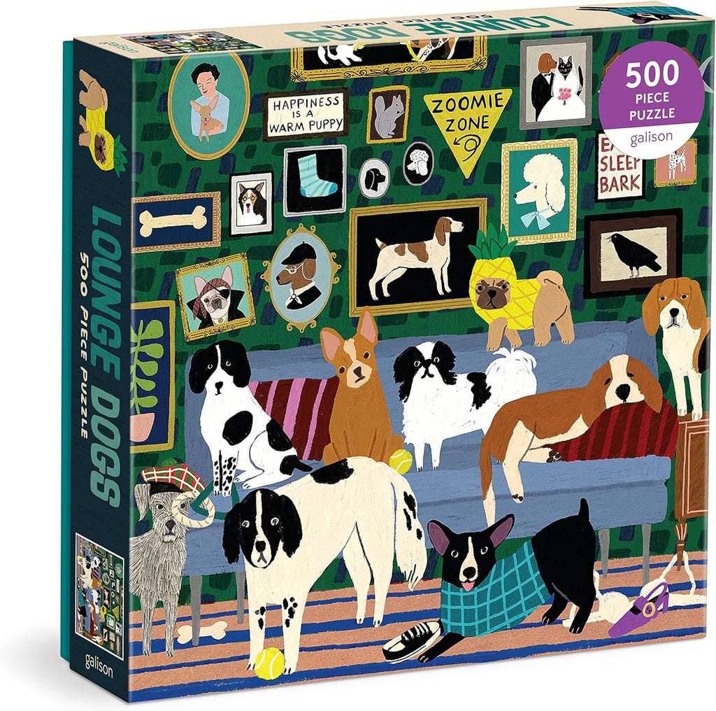 Chronicle - Lounge Dogs - 500 piece puzzle-Chronicle-treehaus