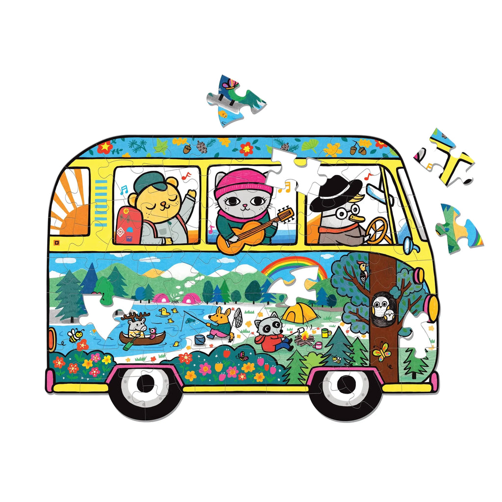Chronicle - Shaped Scene Adventure Van 75 Pc Puzzle (Mudpuppy)-Chronicle-treehaus