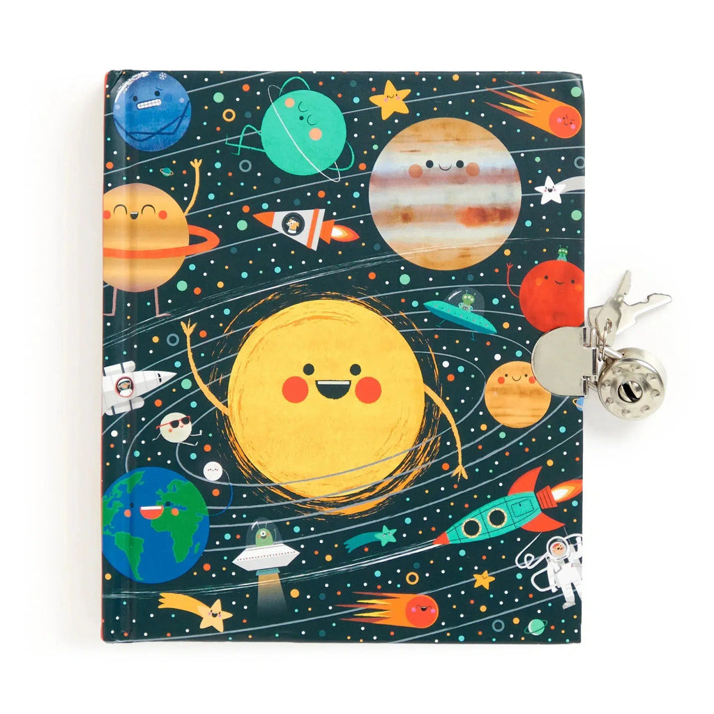 Chronicle - Solar System Locked Diary (Mudpuppy)-Kid Made Modern-treehaus