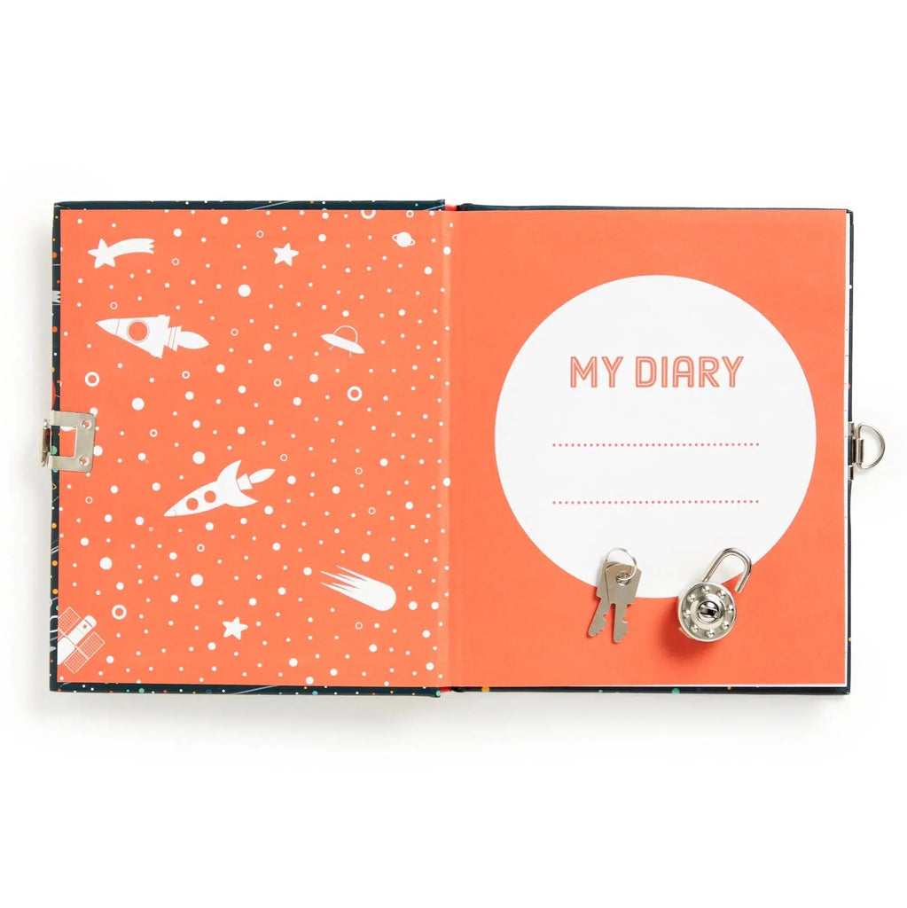 Chronicle - Solar System Locked Diary (Mudpuppy)-Kid Made Modern-treehaus