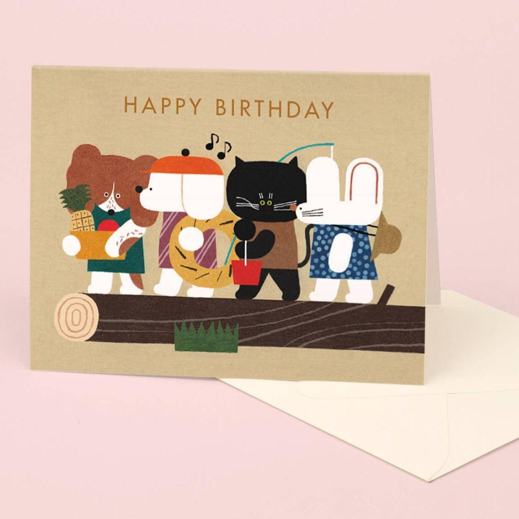 Clap Clap - Summer Vacation Animal Birthday Card-Clap Clap-treehaus