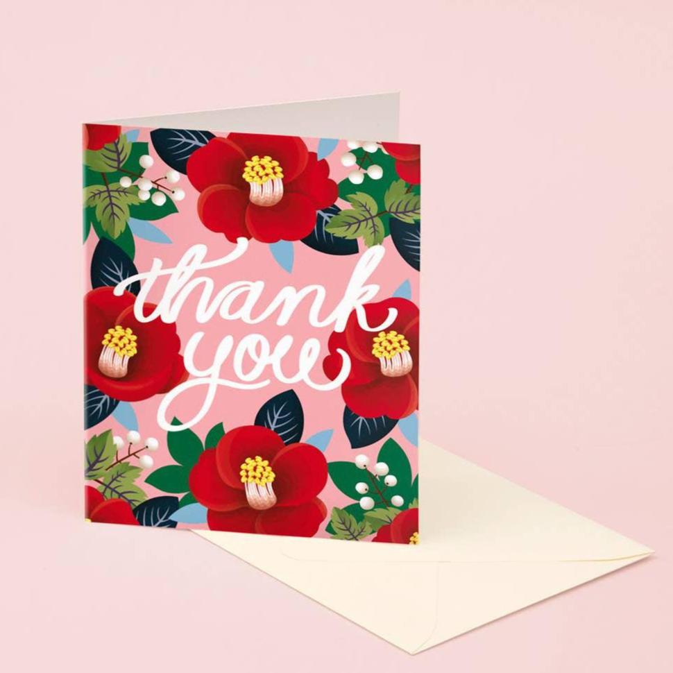 Clap Clap - Tsubaki Camellia Thank You Card-Clap Clap-treehaus