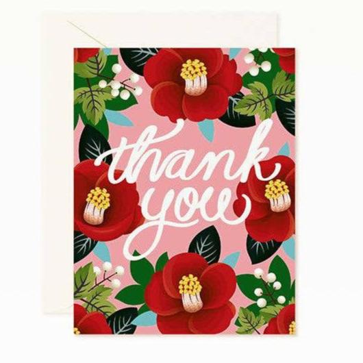 Clap Clap - Tsubaki Camellia Thank You Card-Clap Clap-treehaus