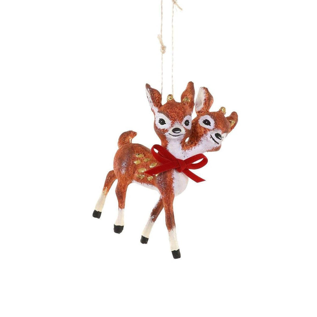 Cody Foster - Conjoined Twin Deer Ornament-Cody Foster-treehaus