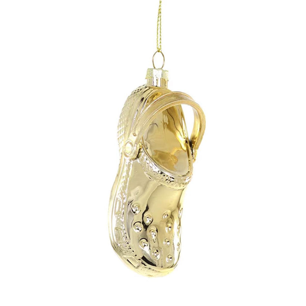 Cody Foster - Croc Clog Ornament - Gold-Cody Foster-treehaus