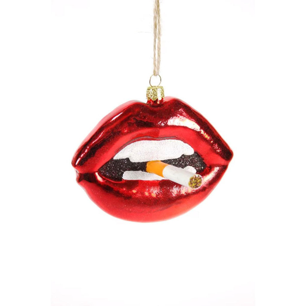 Cody Foster - Lip with Cigarette Ornament-Cody Foster-treehaus