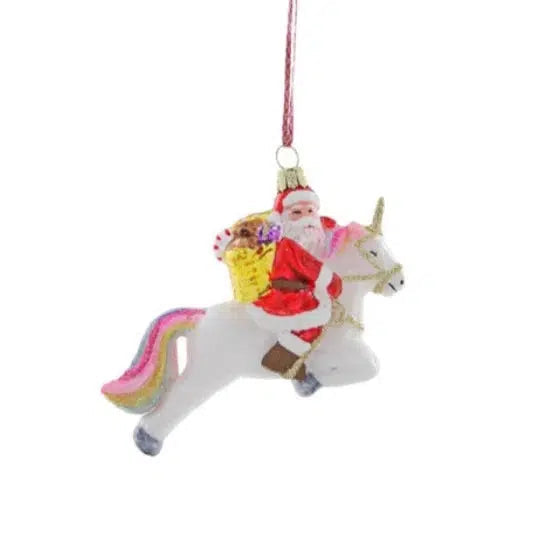 Cody Foster - Magical Fantastical (Santa on Unirorn) Ornament-Cody Foster-treehaus