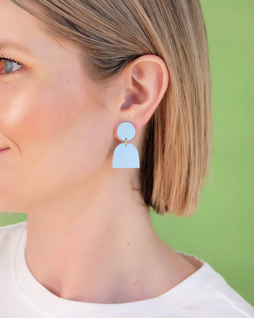 Combinist Goods - Lad Earrings - Cobalt Blue-Combinist Goods-treehaus