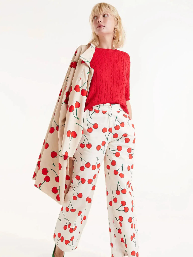 Compañia Fantasica - Cherry Print Trousers-Compañia Fantasica-treehaus