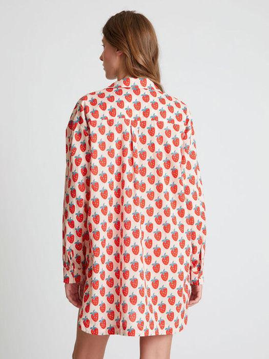 Compañia Fantasica - Strawberry Print Voile Shirt-Compañia Fantasica-treehaus