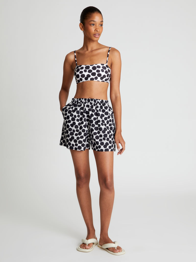 Compañia Fantastica - Abstract Black Dot Shorts-Compañia Fantasica-treehaus
