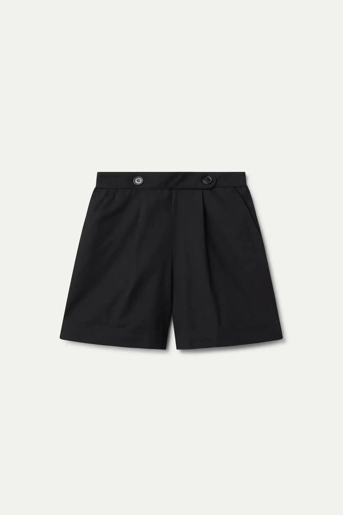 Compañia Fantastica - Cuffed Shorts - Black-Compañia Fantasica-treehaus