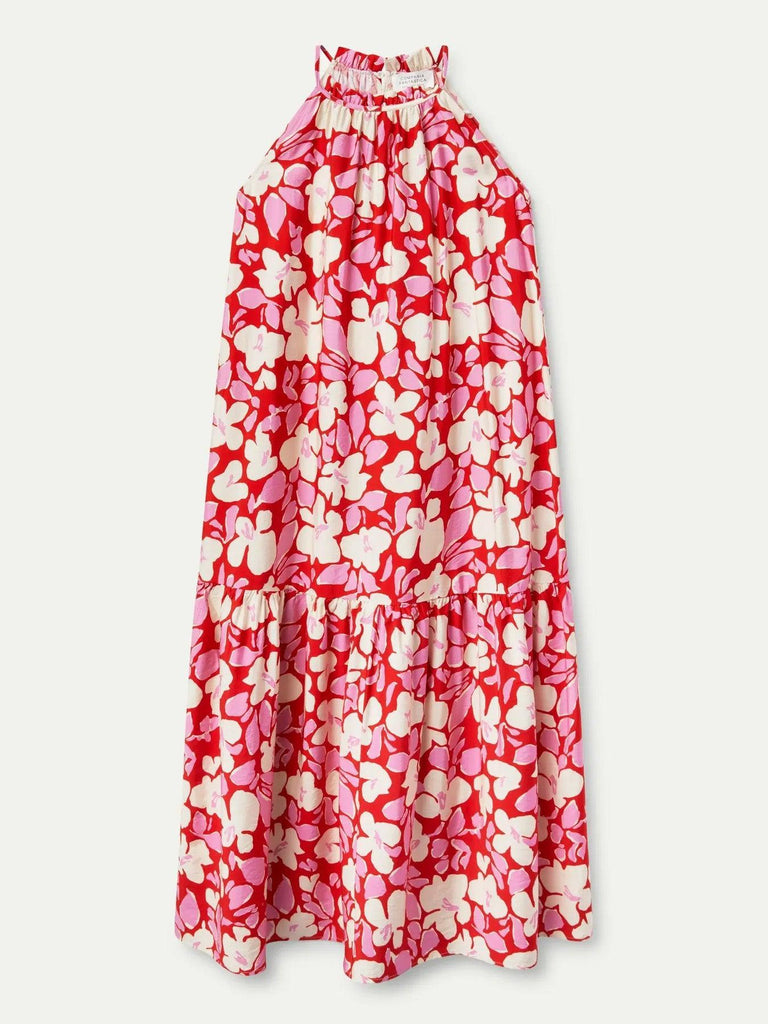 Compañia Fantastica - Floral Print Halter Dress - Multi-Compañia Fantasica-treehaus