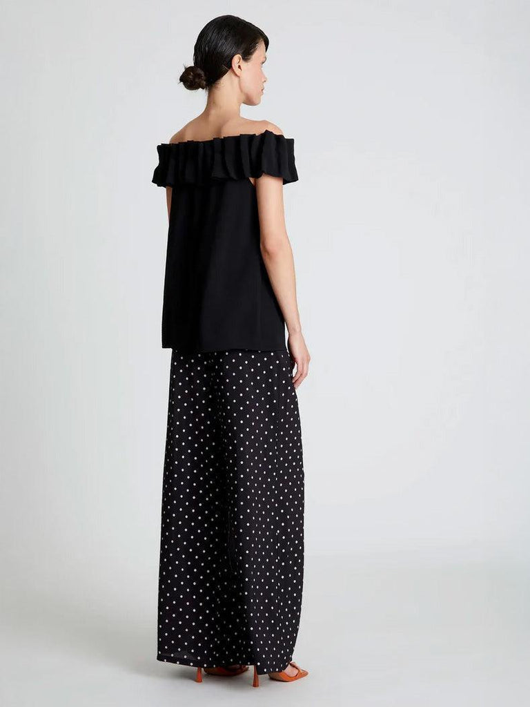 Compañia Fantastica - Ruffle Top - Black-Compañia Fantasica-treehaus