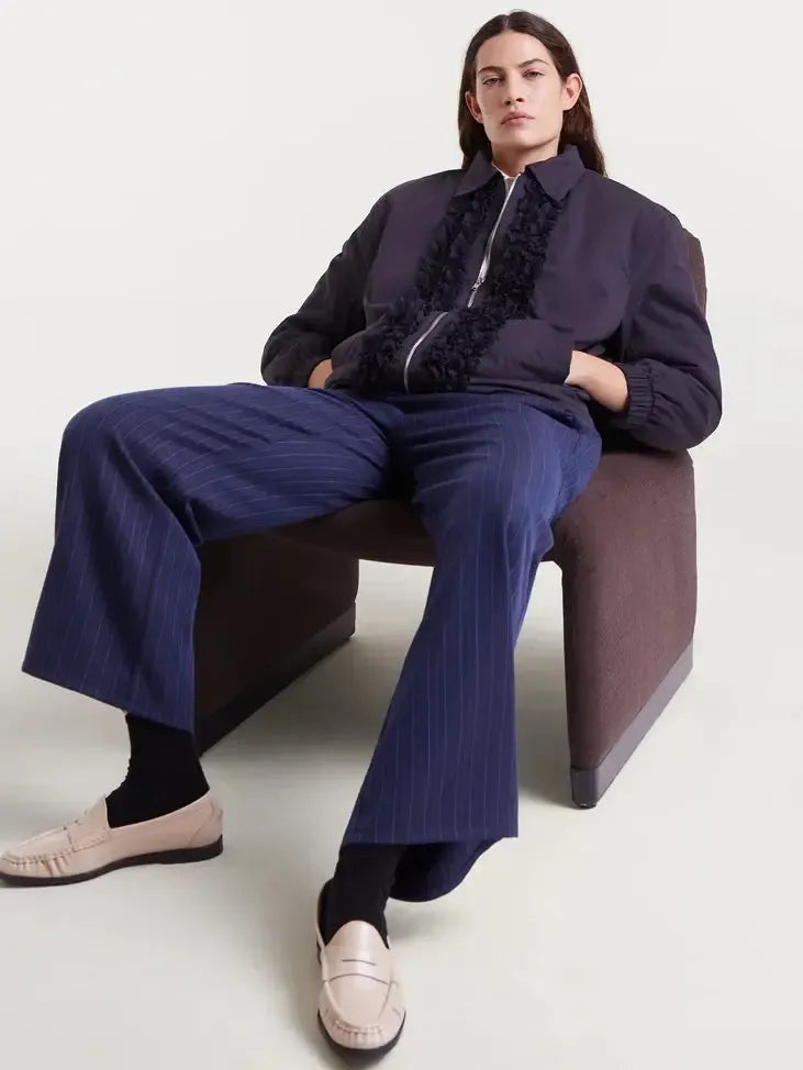 Compañía Fantástica - Ruffled Mechanics Jacket - Black-Compañía Fantástica-treehaus