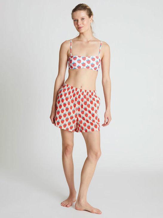 Compañia Fantastica - Strawberry Print Shorts-Compañia Fantasica-treehaus