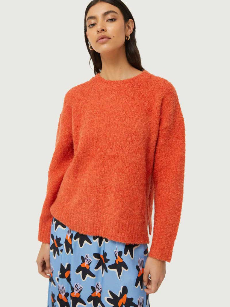 Compañia Fantastica - Textured Sweater - Orange-Compañia Fantasica-treehaus