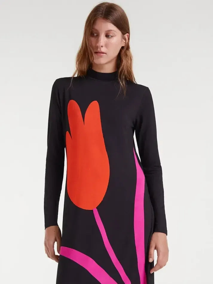 Compañía Fantástica - Tulip Print Maxi Dress-Compañía Fantástica-treehaus