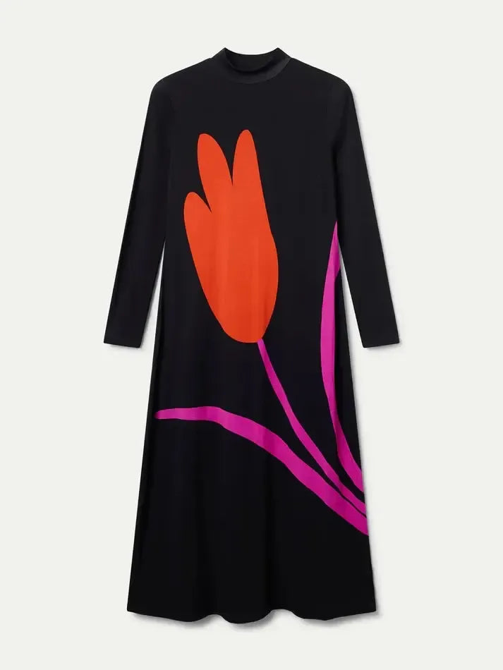Compañía Fantástica - Tulip Print Maxi Dress-Compañía Fantástica-treehaus