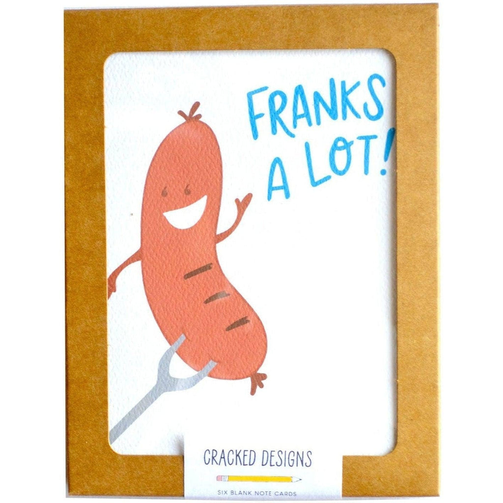 Cracked Designs - Franks A Lot - Boxed Notes - 6 Notes-Cracked Designs-treehaus