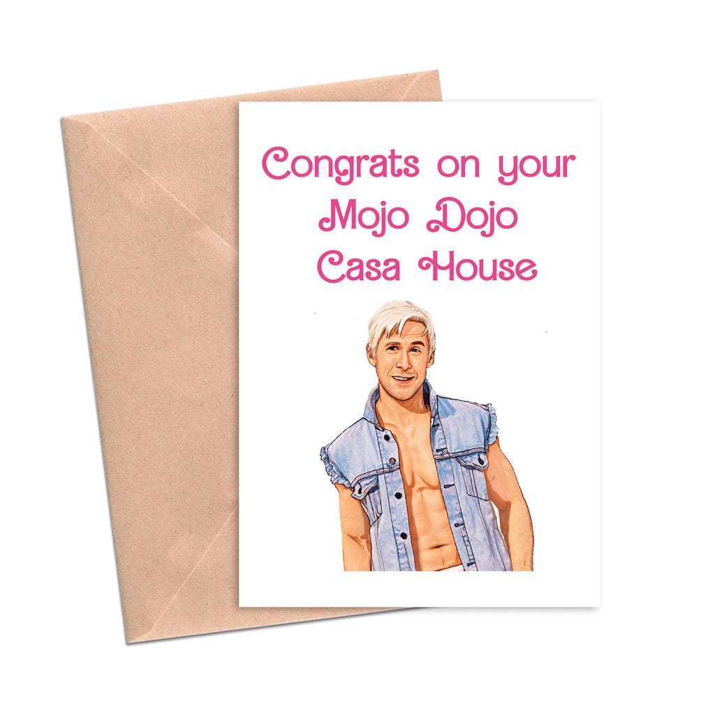 Crimson and Clover Studio - Funny Housewarming Card Welcome to Your Mojo Dojo Casa House-Crimson and Clover Studio-treehaus