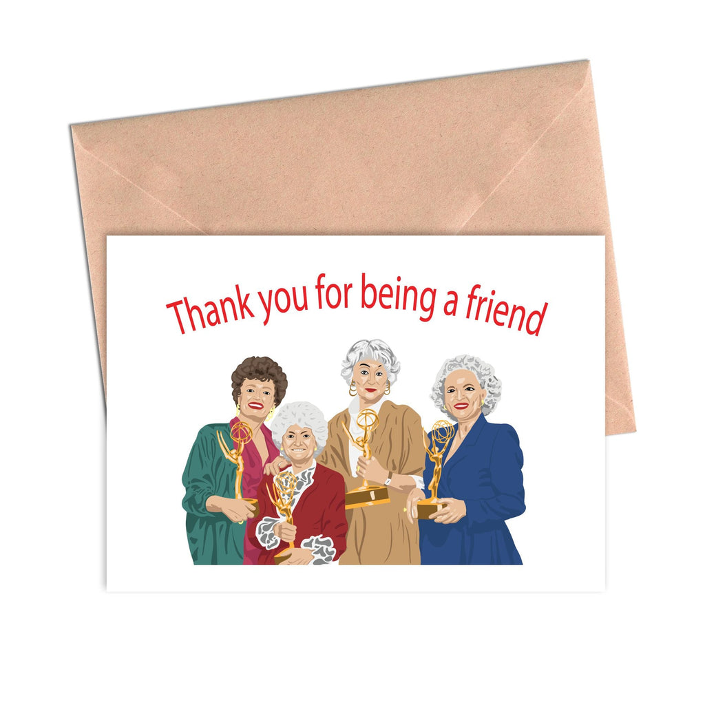 Crimson and Clover Studio - Thank You For Being A Friend Golden Girls Card-Crimson and Clover Studio-treehaus