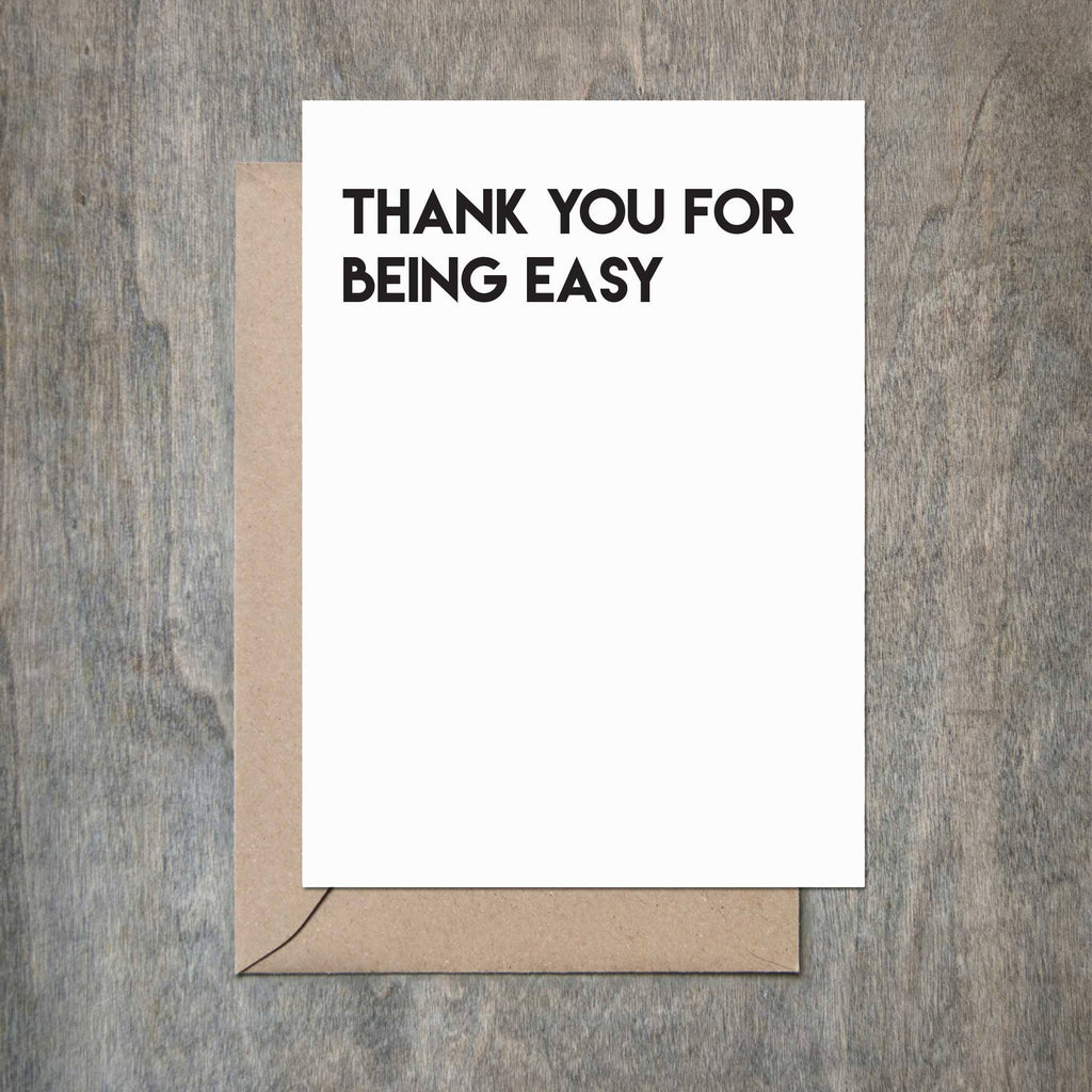 Crimson and Clover Studio - Thank You for Being Easy Love Anniversary Card-Crimson and Clover Studio-treehaus