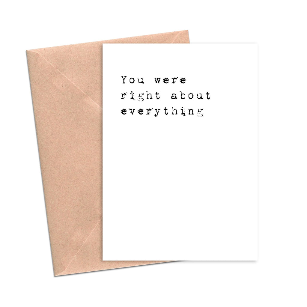 Crimson and Clover Studio - You Were Right About Everything Mother's Day Card-Crimson and Clover Studio-treehaus
