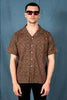 DUSHYANT - Hand Printed 'The Don' Camp Collar Shirt in Barmer Abstract Print-treehaus-treehaus