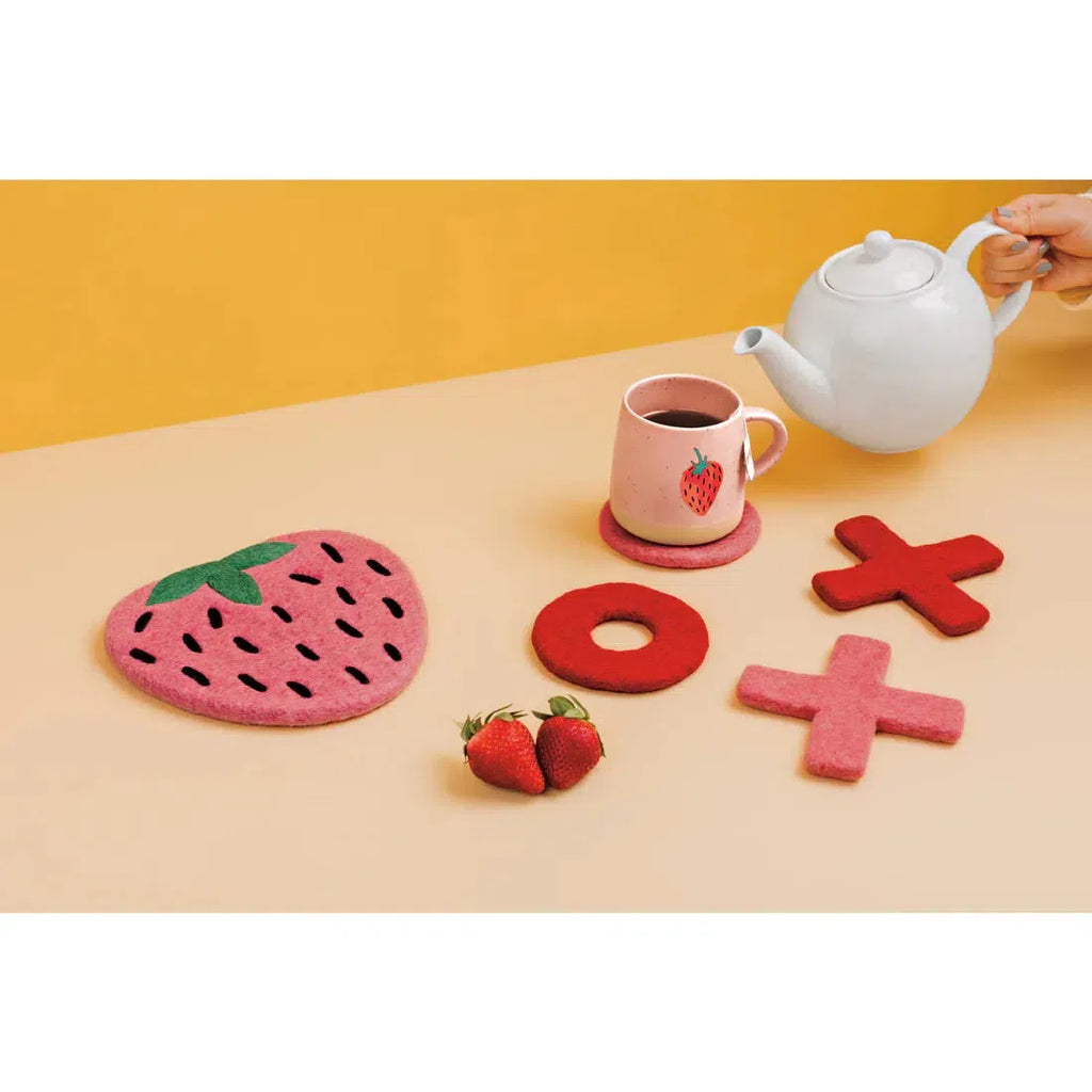 Danica - Felt Trivet - Strawberry-Danica-treehaus