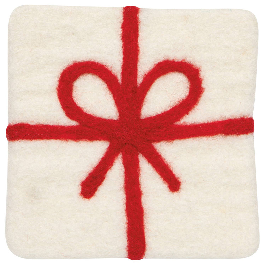 Danica Jubilee - Felt Coaster - Presents Christmas - Set of 4-Danica Jubilee-treehaus